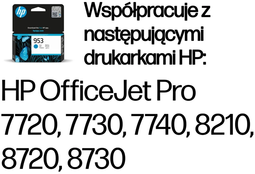 Hewlett Packard (HP) HP 953 mėlynas F6U12AE Instant Ink