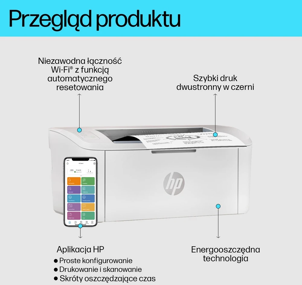 Carruzzo HP LaserJet Wireless Juodas ir baltas spausdintuvas