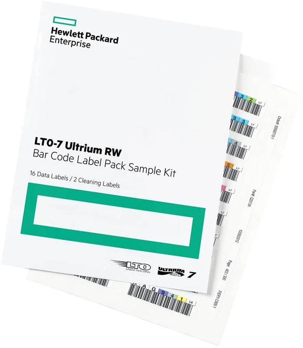 Carruzzo HPE LTO-7 Ultrium RW Bar Code Label Pack 1,26 cm