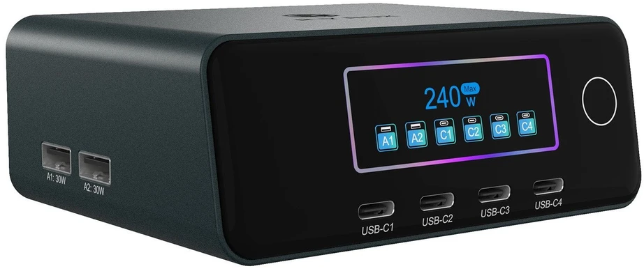Carruzzo ICY BOX IB-PS2401 Universalus Juoda AC Spartusis įkrovimas Vidaus