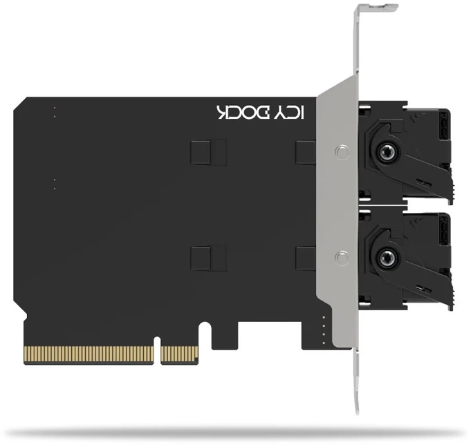 Carruzzo Icy Dock MB312M4P-B sąsajos plokštė / adapteris M.2, PCIe