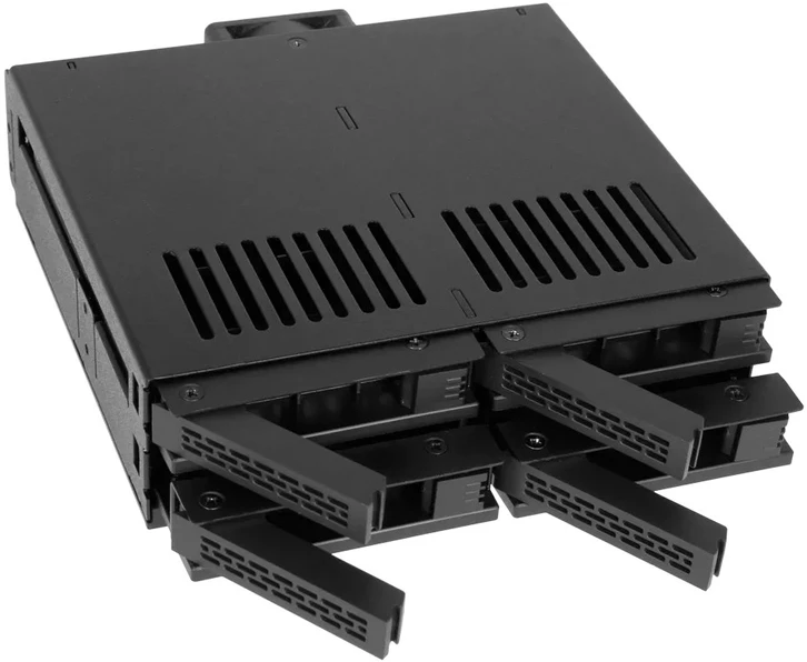 Carruzzo Icy Dock MB324SP-B diskų masyvas 0 TB Desktopas Juoda