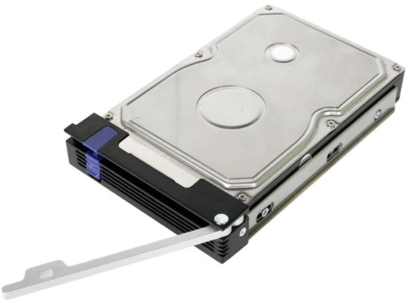 Carruzzo Icy Dock MB453TRAY-2B diskų įrenginio skyriaus dangtelis Atminties disko dėklas Juoda, Metalinis