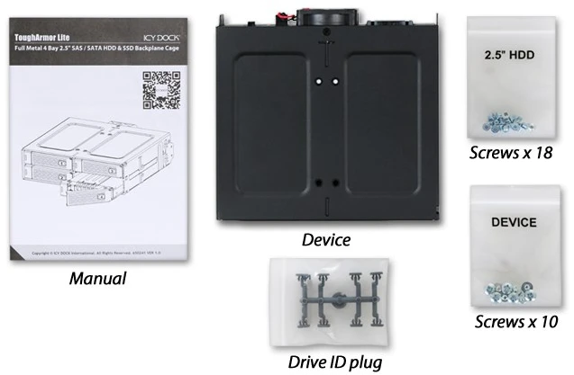 Carruzzo Backplane Icy Dock ToughArmor MB607SP-B - Juodas