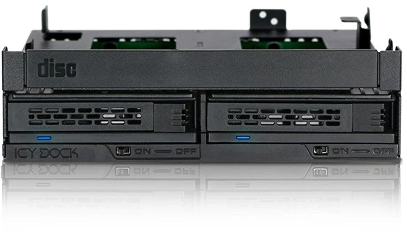 Carruzzo Icy Dock MB732SPO-B diskų įrenginio skyriaus dangtelis Juoda