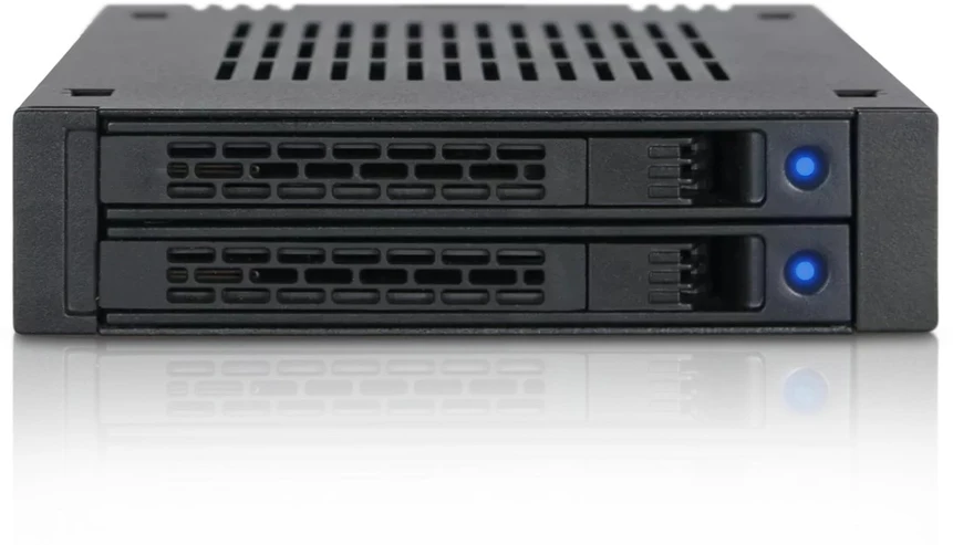 Serveris IcyDock Carruzzo Icy Dock MB742SP-B diskų įrenginio skyriaus dangtelis Juoda