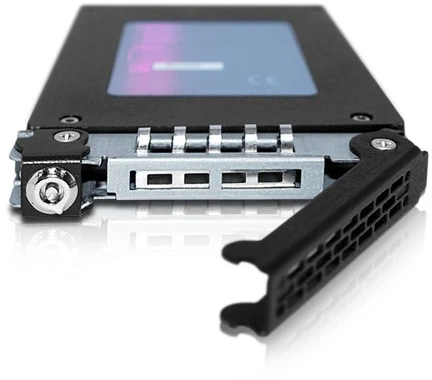 Carruzzo Icy Dock MB996TK-B saugojimo diskų korpusas HDD / SSD aptvaras Aliuminis, Juoda 2.5″