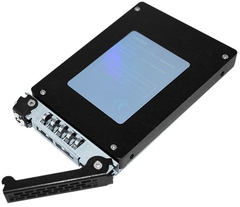 Carruzzo Icy Dock MB996TK-B saugojimo diskų korpusas HDD / SSD aptvaras Aliuminis, Juoda 2.5″