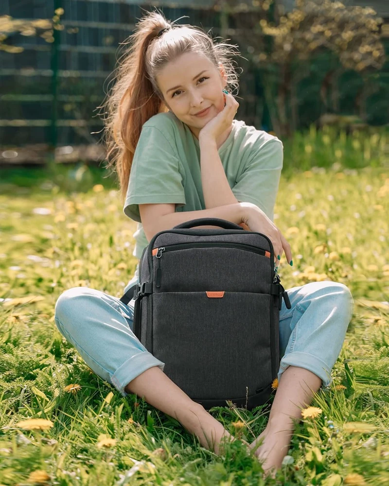 Carruzzo Inateck BP03006 kuprinė Kelioninė kuprinė Juoda