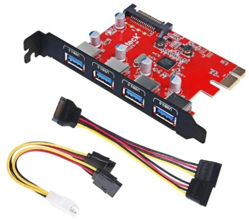 Carruzzo Inateck KTU3FR-4P sąsajos plokštė / adapteris Vidinis USB 3.2 Gen 1 (3.1 Gen 1)