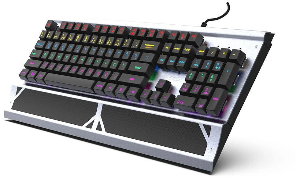 Carruzzo Inca IKG-444 klaviatūra Žaidimams USB Pilka