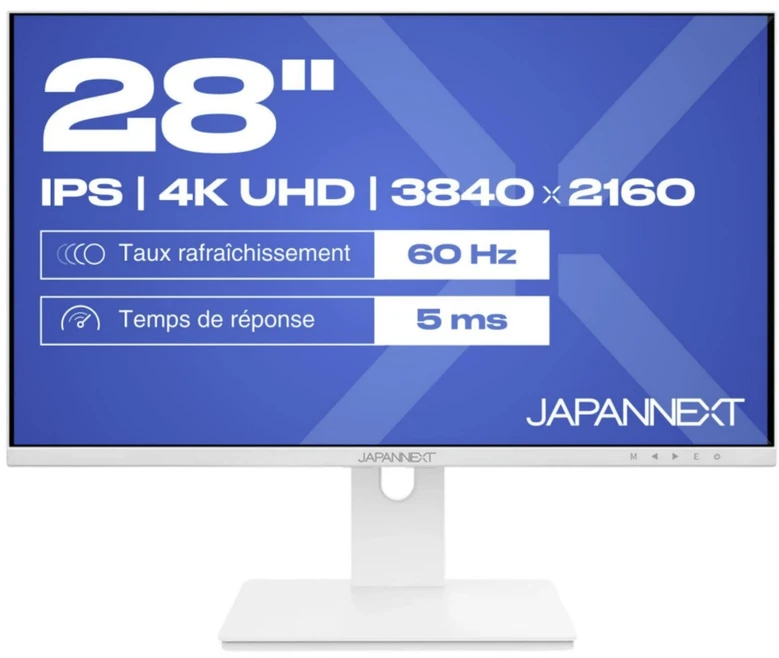 Nezatříděno Carruzzo JAPANNEXT JN-IPS280UHD60F-PW kompiuterio monitorius 71,1 cm (28″) 3840 x 2160 pikseliai 4K Ultra HD LCD Balta