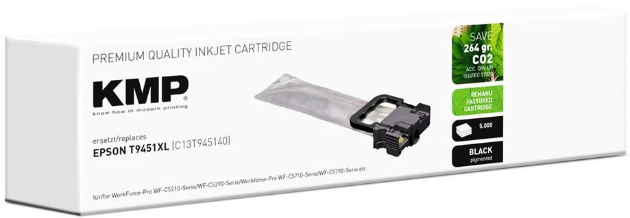 Carruzzo KMP 1645,4001 rašalo kasetė 1 vnt Derantis Juoda