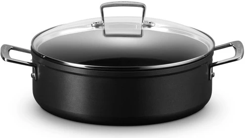 Indų Rinkinys - Le Creuset Patvarus Nelipnus Sautėjus 28cm su Stiklo Dangčiu