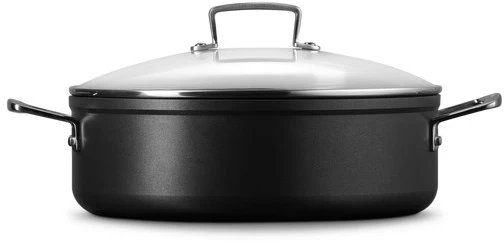 Indų Rinkinys - Le Creuset Patvarus Nelipnus Sautėjus 28cm su Stiklo Dangčiu