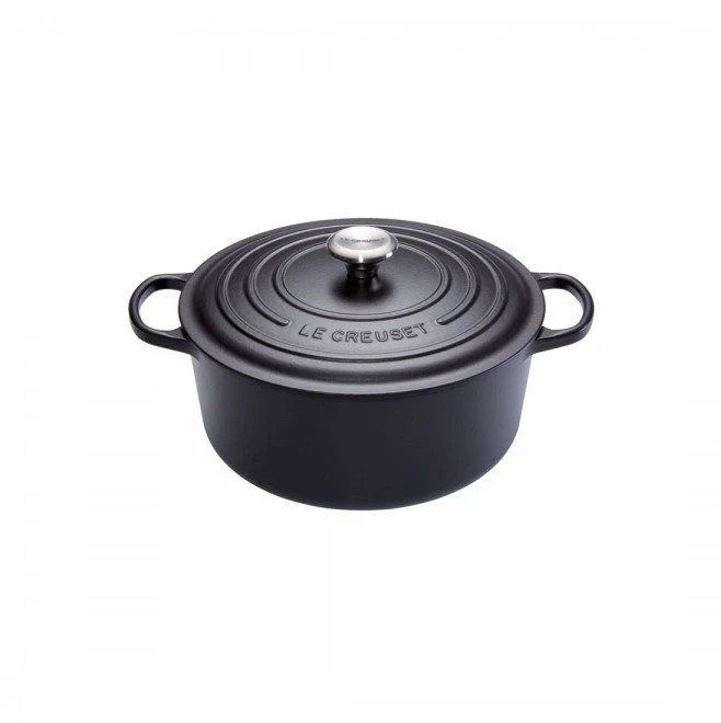 Virtuvės Indai - Le Creuset Signature Keptuvė 20cm Apvalaus Ketaus Juoda