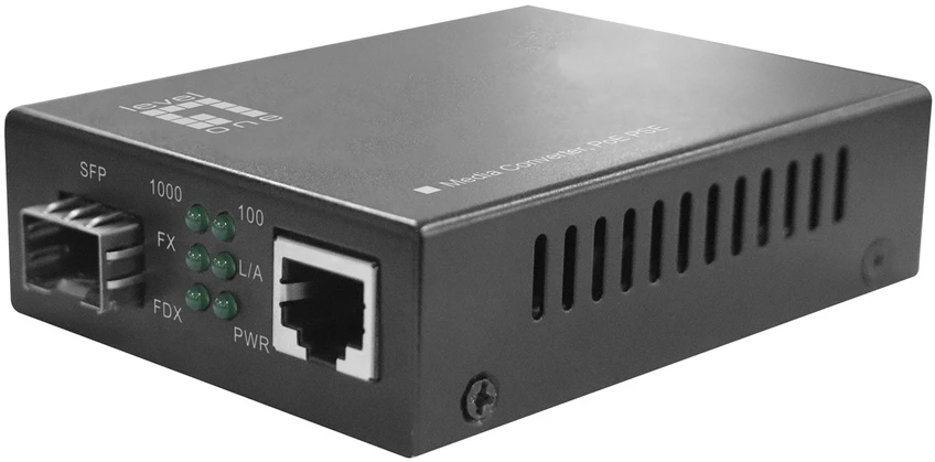 Carruzzo LevelOne GVT-2012 tinklo medijos keitiklis 1000 Mbit/ai Pilka