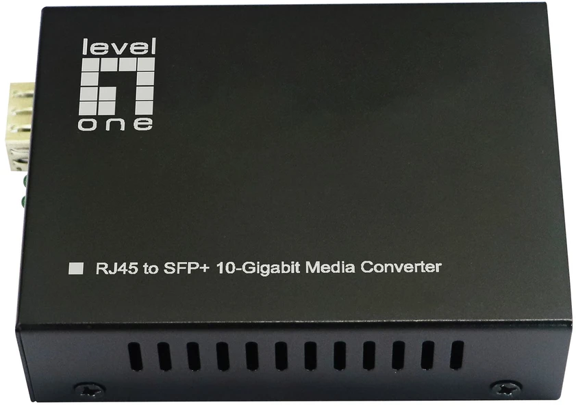 Level One Carruzzo LevelOne GVT-2051 tinklo medijos keitiklis 10000 Mbit/ai Juoda