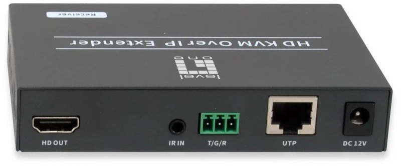 Carruzzo LevelOne HVE-6701R vaizdo ir garso signalų ilgintuvas AV imtuvas Juoda