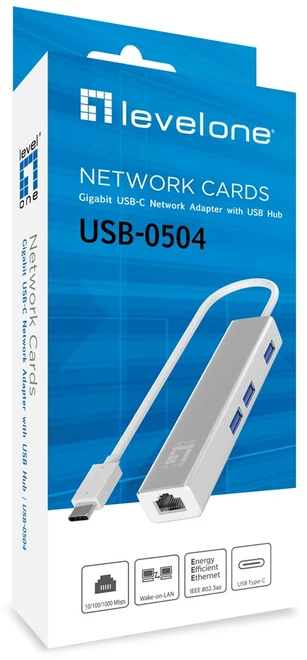 Level One Carruzzo LevelOne USB-0504 tinklo plokštė Eternetas 1000 Mbit/ai