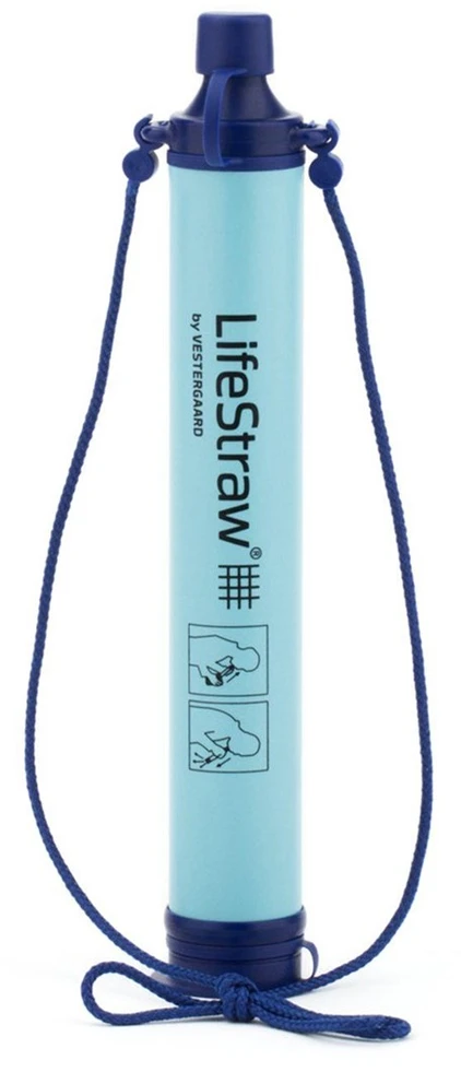 Gertuvė Lifestraw Personal vandens filtras šiaudų kalnas mėlynas