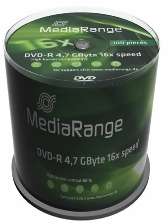 Carruzzo MediaRange MR442 neįrašytas DVD diskas 4,7 GB DVD-R 100 vnt