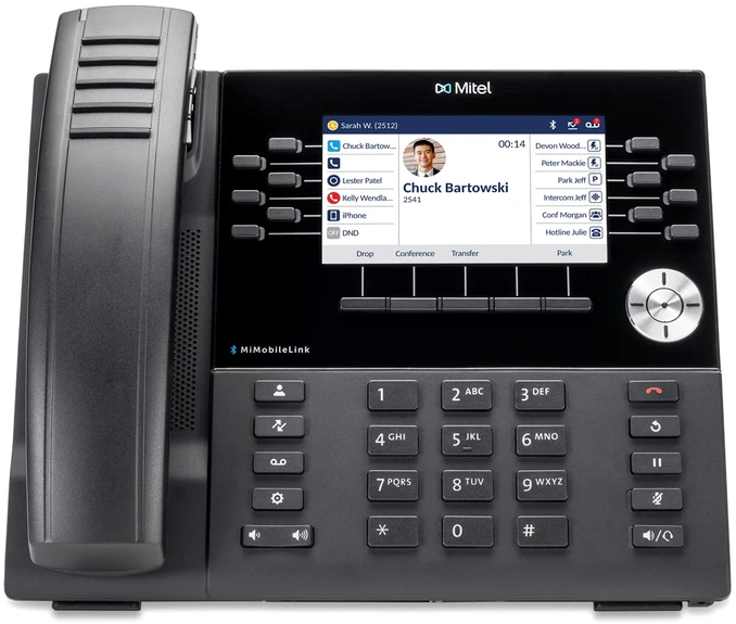 Carruzzo Mitel 6930w IP telefonas Juoda „Wi-Fi“