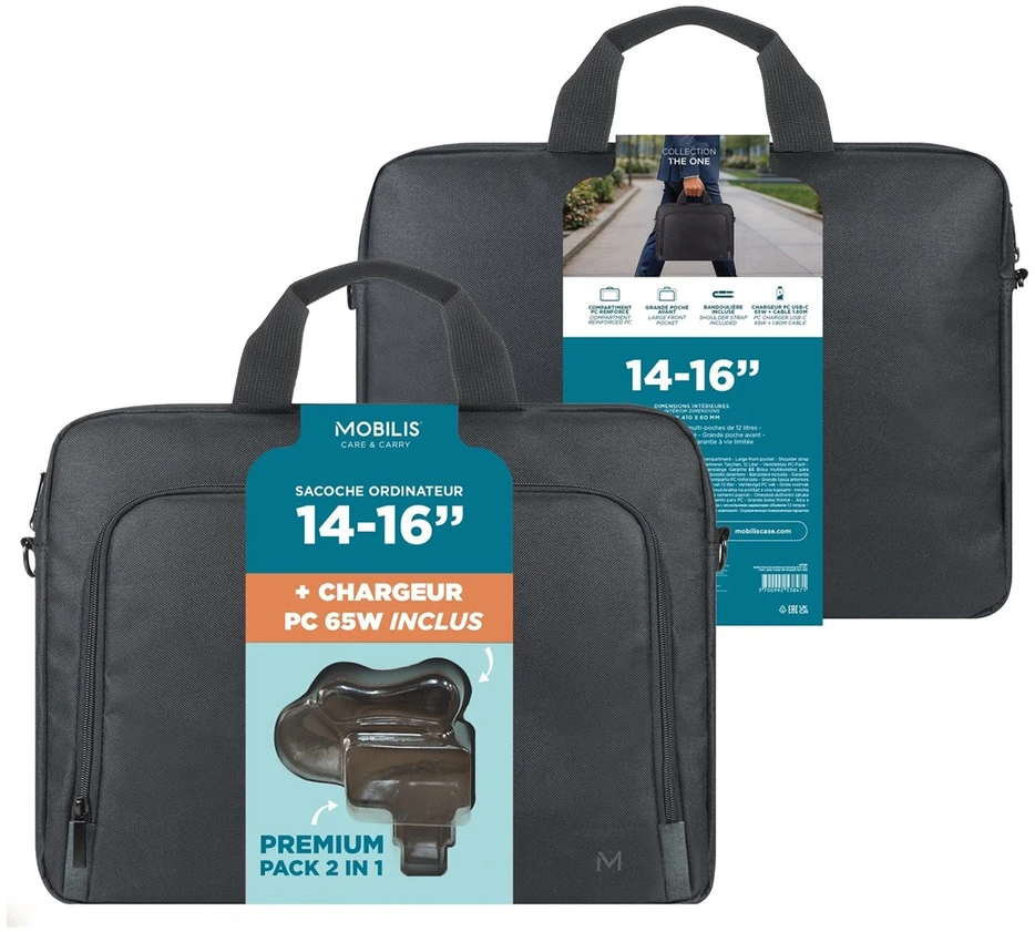 Carruzzo Mobilis 003089 kompiuterio dėklas 40,6 cm (16″) Per viršų įkraunamas krepšys Juoda