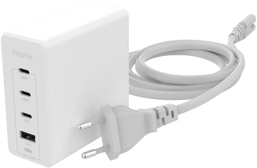 Carruzzo mophie 409909309 mobiliojo įrenginio kroviklis , Išmanusis telefonas, Planšetinis kompiuteris Balta AC Spartusis įkrovimas Vidaus