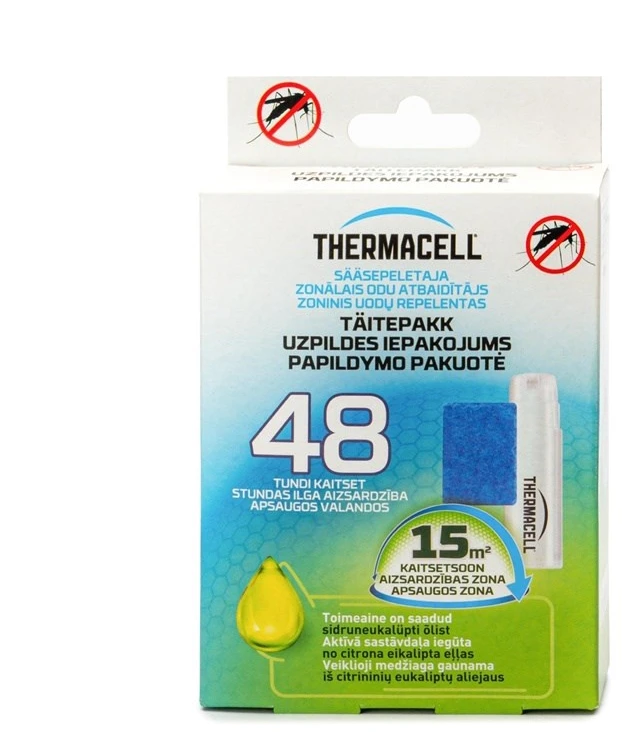 Thermacell uodų repelento pildymas R4 „Citriodiol“, 48 valandoms