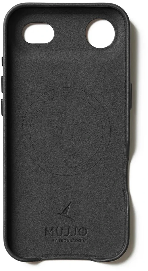 Carruzzo Mujjo Odinis dėklas - etui skórzane do iPhone Air kompatybilne su MagSafe (juodas)