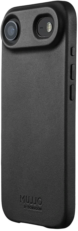 Carruzzo Mujjo Odinis dėklas - etui skórzane do iPhone Air kompatybilne su MagSafe (juodas)