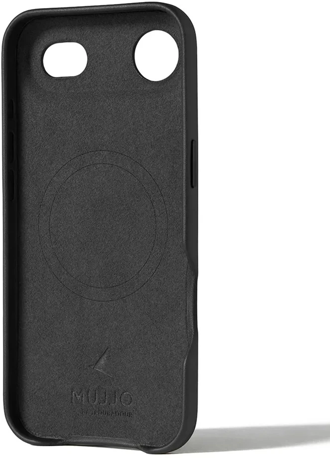 Carruzzo Mujjo Odinis dėklas - etui skórzane do iPhone Air kompatybilne su MagSafe (juodas)