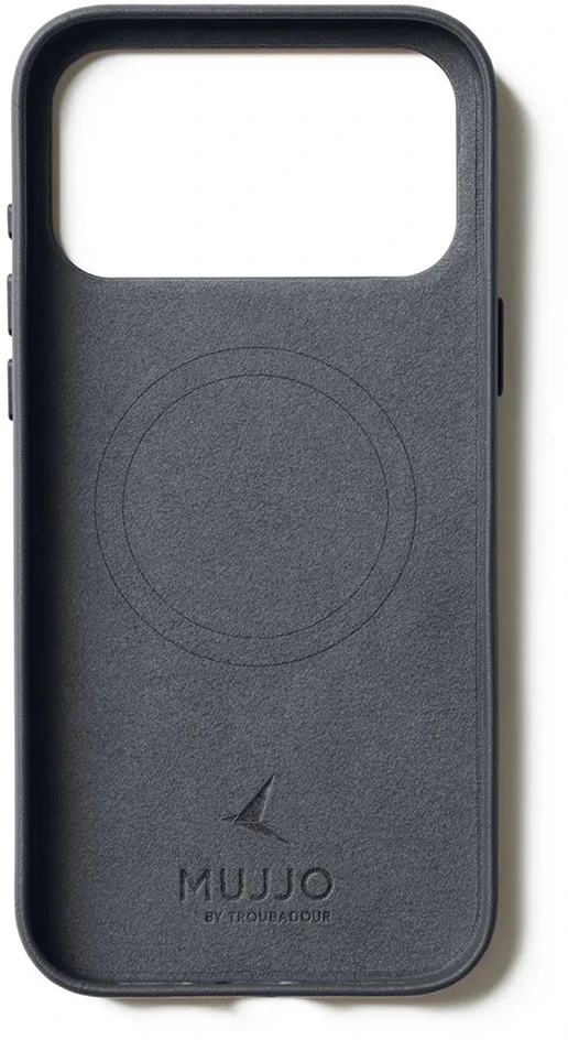Carruzzo Mujjo Odinis dėklas - etui skórzane do iPhone 17 Pro Max kompatybilne su MagSafe (basalt)