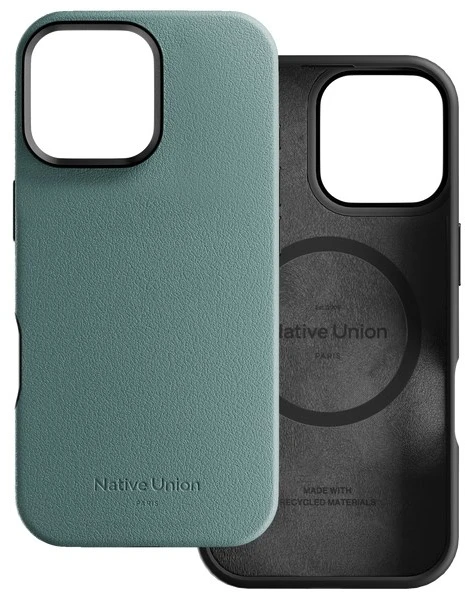 Native Union aktyvus dėklas, pilkšvai žalias - iPhone 16 Pro Max
