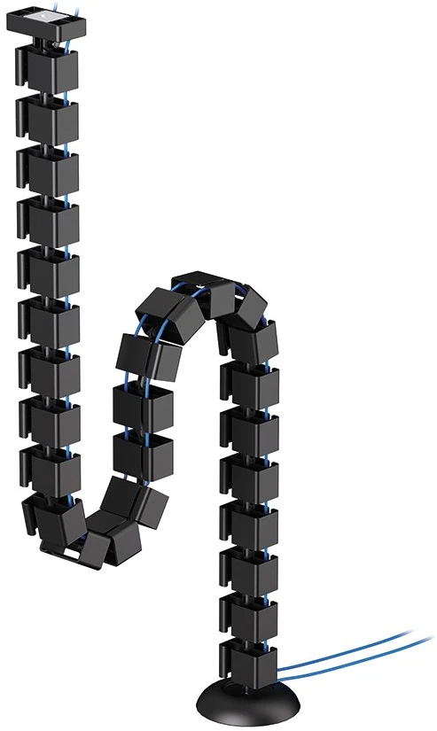 Laikiklis NEOMOUNTS CABLE SPINE ORGANIZER FOR SIT/STAND DESK FRAMES, MAGNET MOUNTED, Juodas