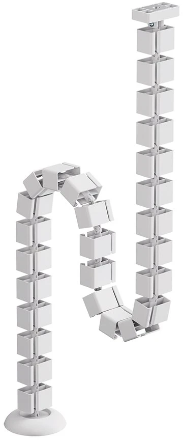 Laikiklis NEOMOUNTS CABLE SPINE ORGANIZER FOR SIT/STAND DESK FRAMES, MAGNET MOUNTED, Baltas