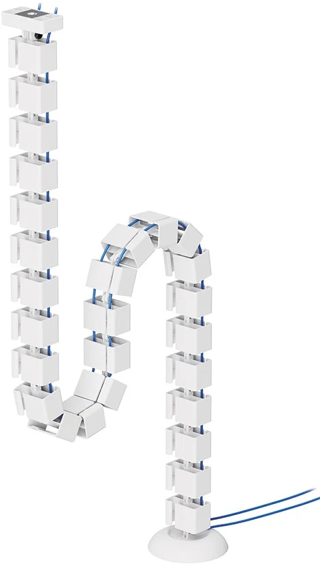 Laikiklis NEOMOUNTS CABLE SPINE ORGANIZER FOR SIT/STAND DESK FRAMES, MAGNET MOUNTED, Baltas