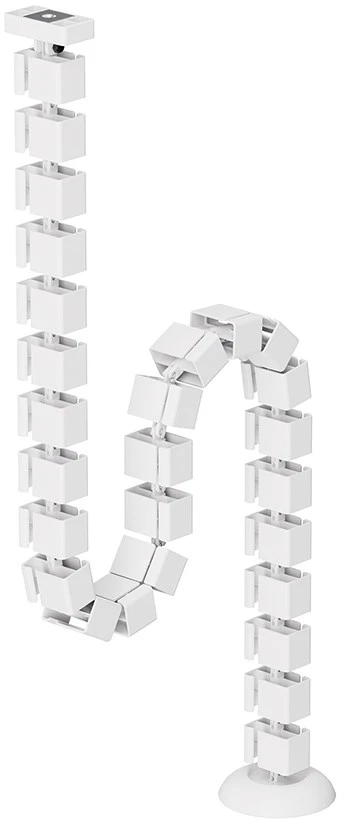 Laikiklis NEOMOUNTS CABLE SPINE ORGANIZER FOR SIT/STAND DESK FRAMES, MAGNET MOUNTED, Baltas