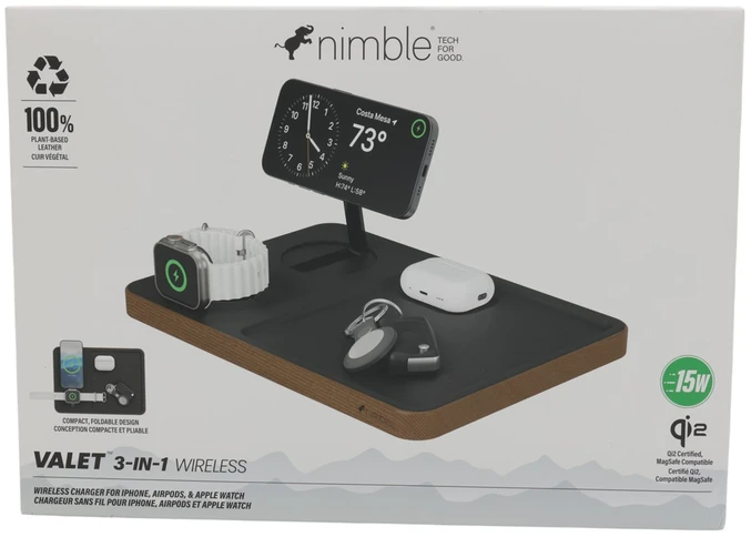 „Carruzzo Nimble Valet 3-in-1“ belaidis įkroviklis