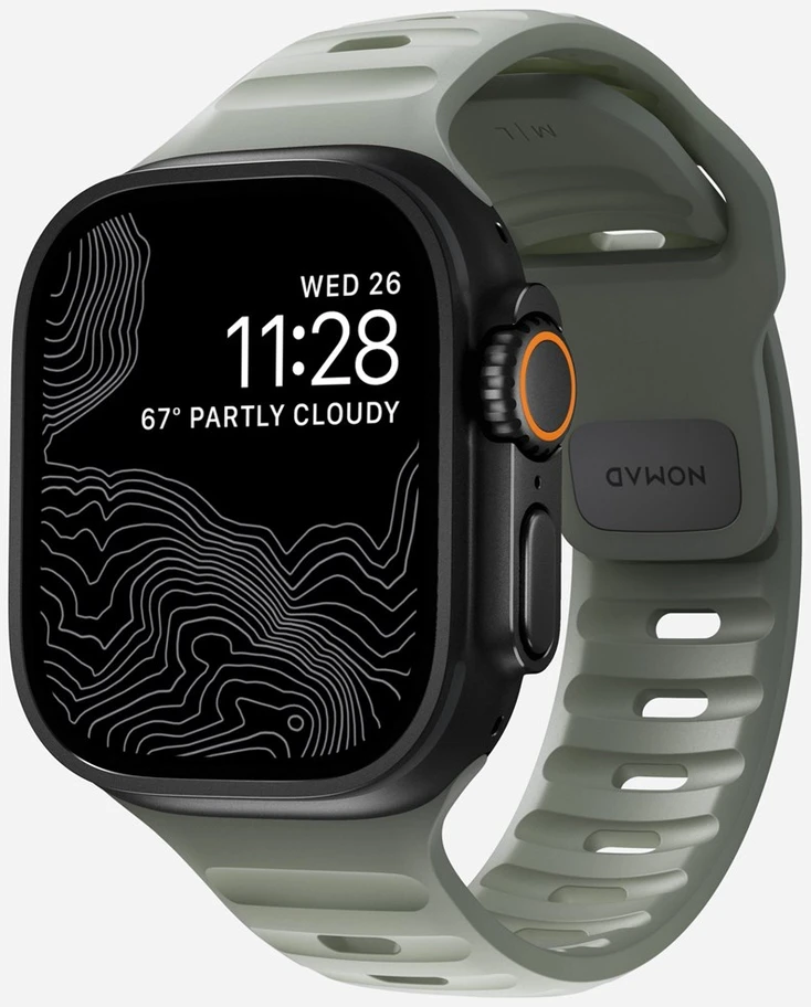 Apyrankė Nomad Sport Strap M/L, coastal rock - Apple Watch 49mm/46mm/45mm/44mm/42mm