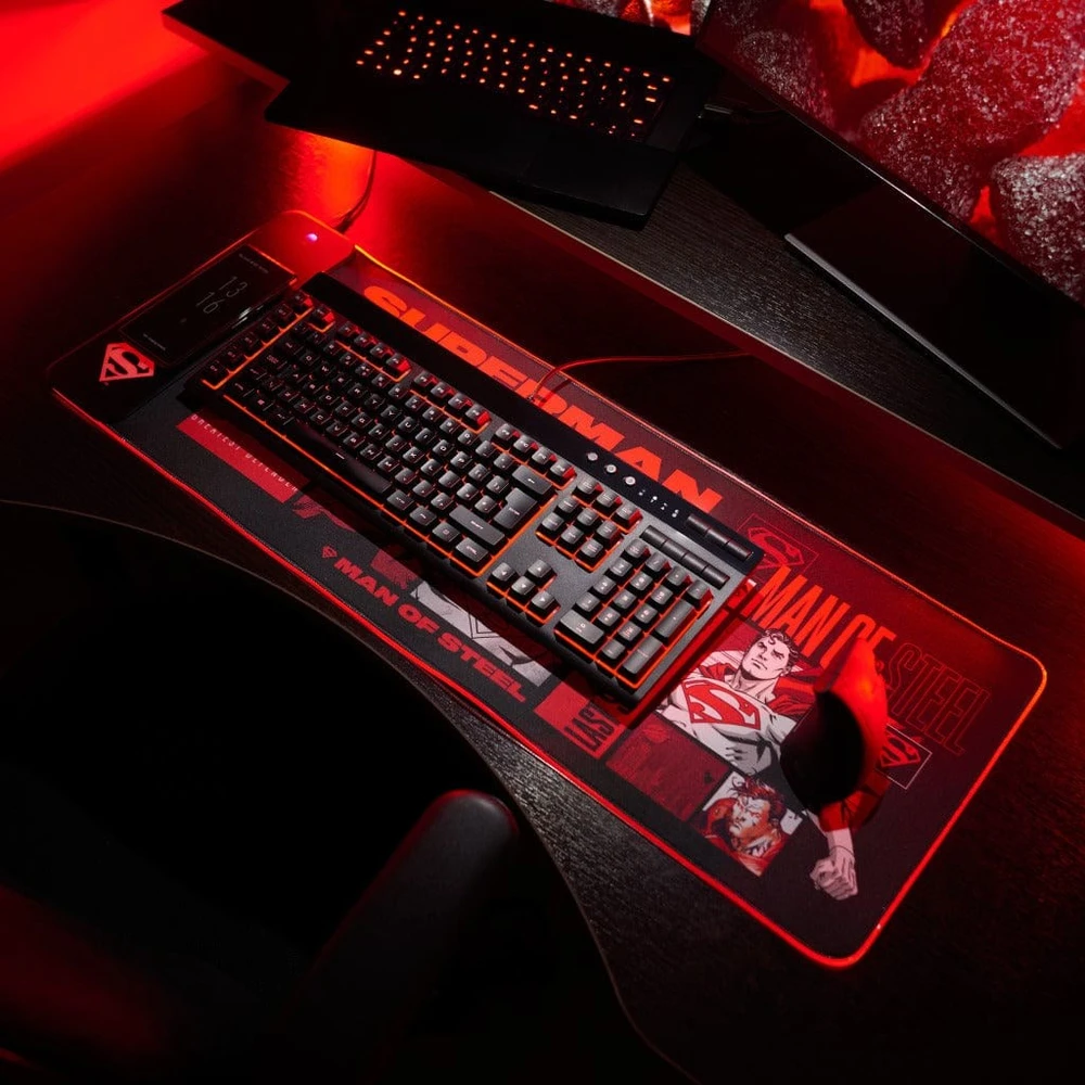 Carruzzo Numskull Games 154923 pelės kilimėlis Žaidimo pelės padėkliukas Juoda, Multi spalvos, Raudona