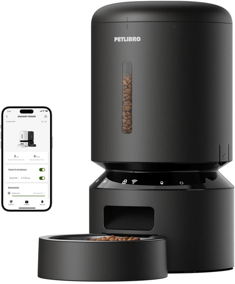 „Petlibro“ – „Granary WiFi“ tiektuvas – juodas – 5 litrų talpos