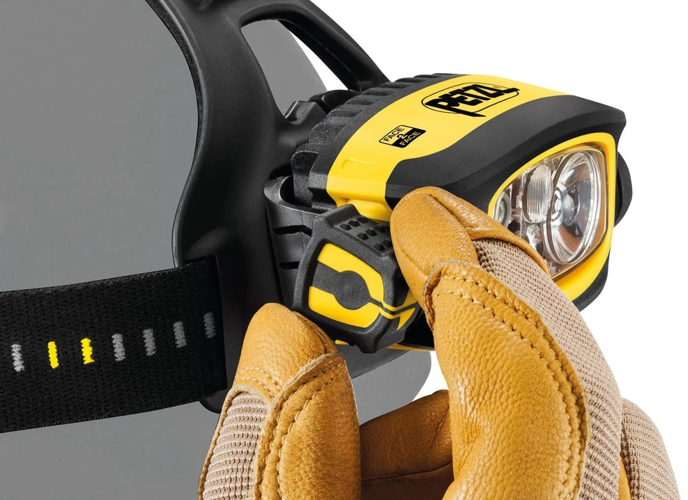 Petzl E80CHR Duo S priekinis žibintas juodas/geltonas