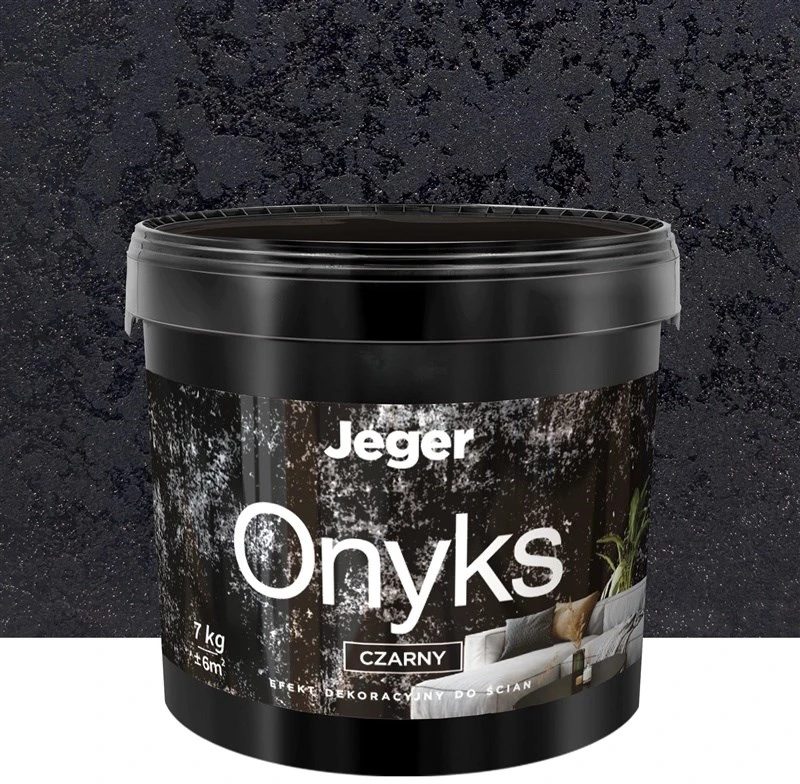Carruzzo PLASTER JEGER ONYKS Juodas 7KG