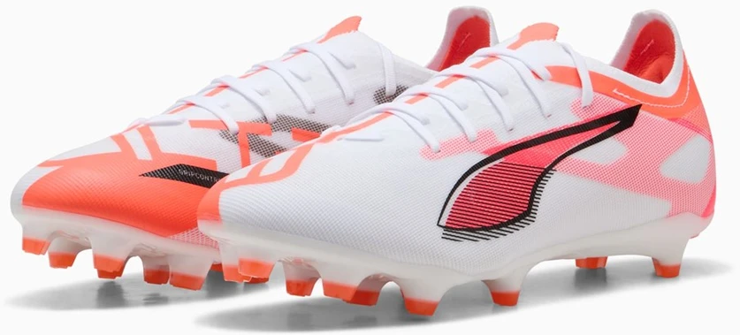 Carruzzo PUMA Ultra 5 Match FG/AG Futbolas Unisekso stiliaus Oranžinė, Balta