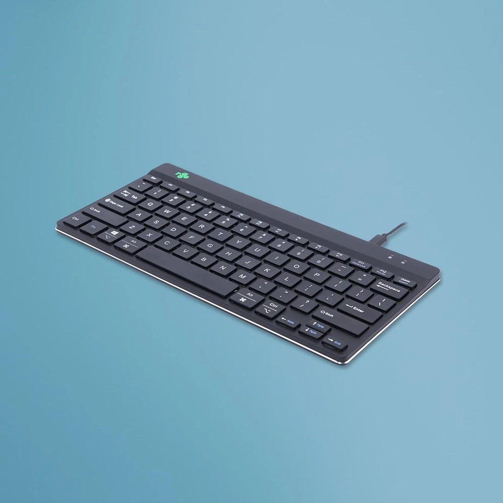 Carruzzo COMPACT BREAK Klaviatūra QWERTY - US Juodas su laidu