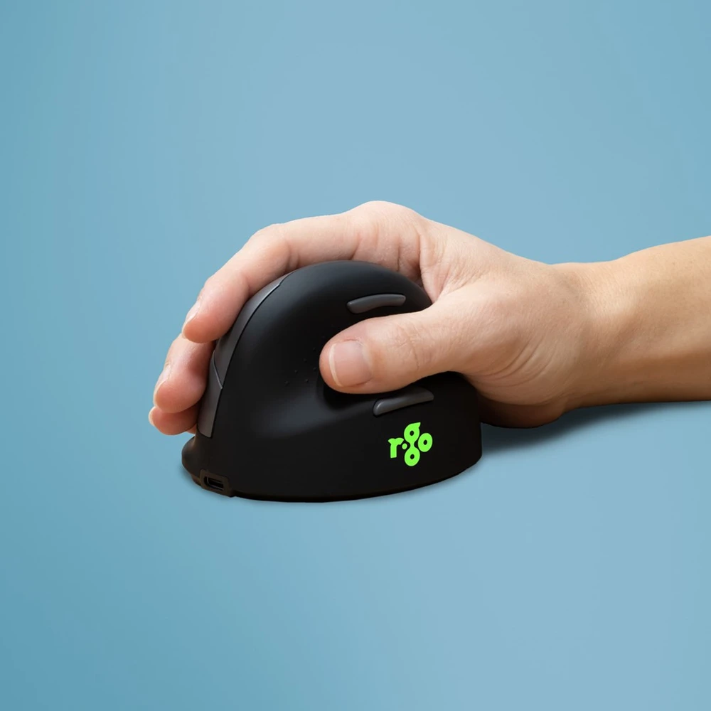R-Go Tools HE Mouse Vertikali Ergonomiška pelė, dešinei rankai, belaidė