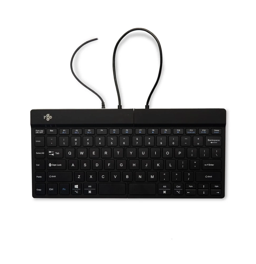 R Go Tools BREAK ERGONOMIC Klaviatūra QWERTY - US Juodas su laidu