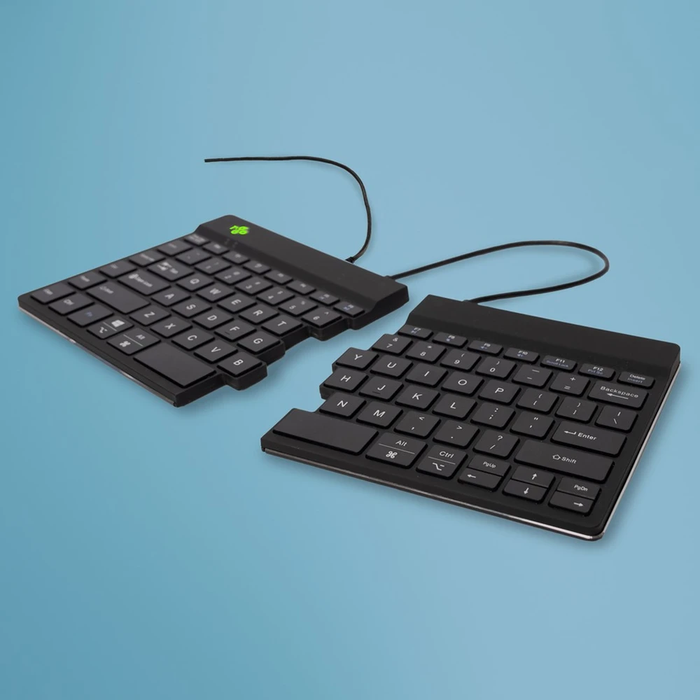 R Go Tools BREAK ERGONOMIC Klaviatūra QWERTY - US Juodas su laidu